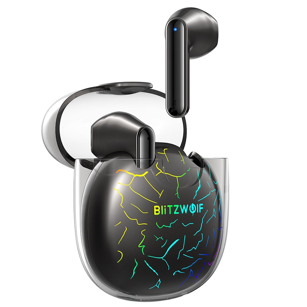BlitzWolf® BW-FLB5 TWS bluetooth V5.0 Earphone Gaming Earbuds HiFi Stereo 13mm Large...