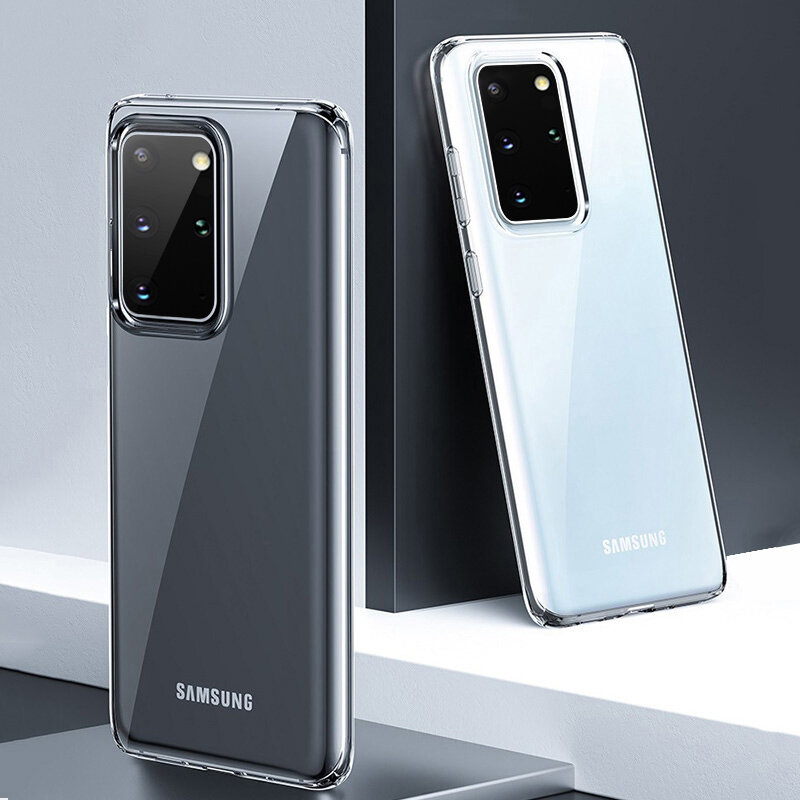 Baseus Crystal Clear Transparant Ultradun Niet-geel Soft TPU beschermhoes voor Samsung Galaxy S20 / 