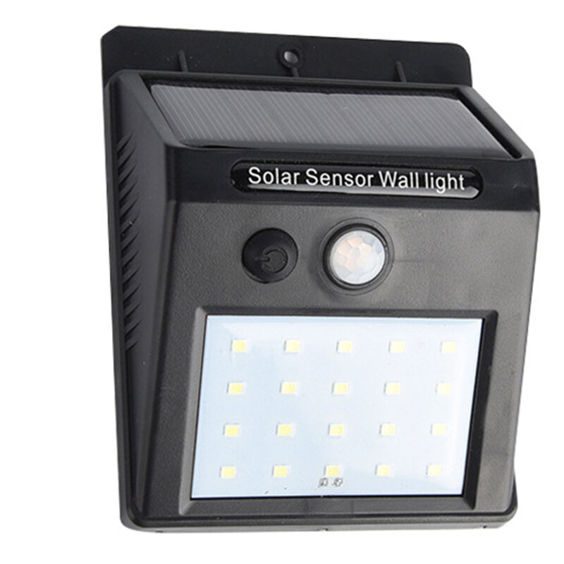 20/40 LED-es Napelemes Lámpa Biztonsági Mozgás Érzékeléssel Vízálló Kültéri Falilámpa