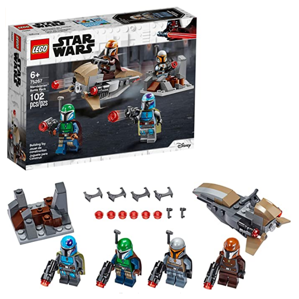 LEGO Star Wars Mandalorian Battle Pack 75267 Mandalorian Shock Troopers and Speeder Bike Building Kit; Great Gift Idea f