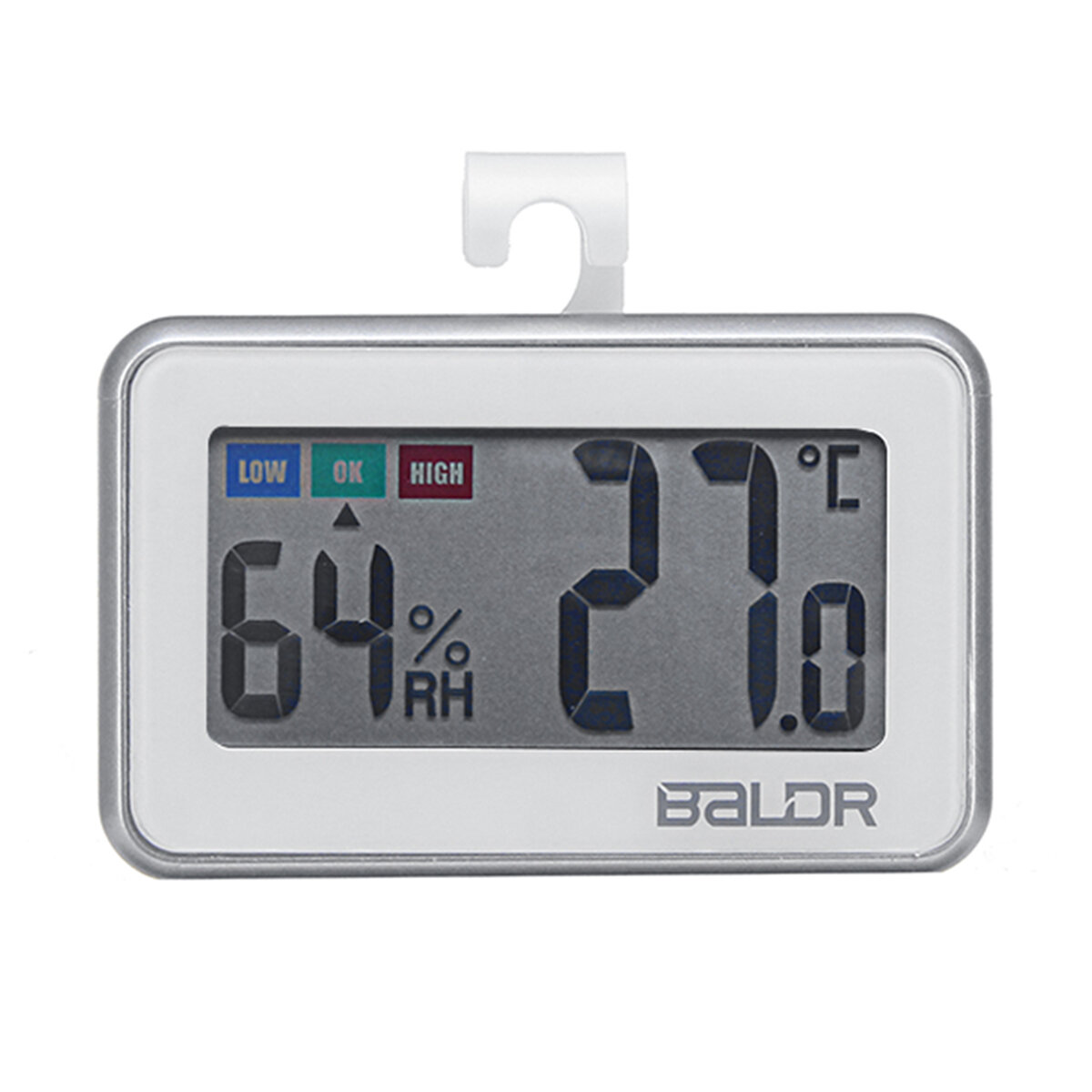 Digital Slim Humidity Travel Clock Thermometer Hygrometer Mini 3" 