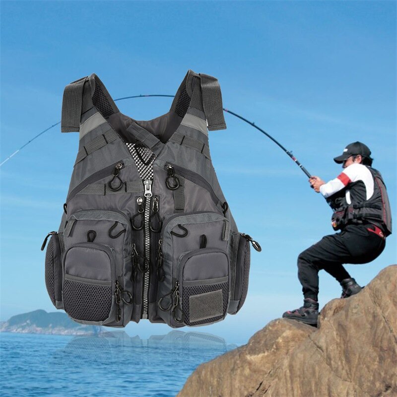 Men Fishing Reflective Multifunctional Tactical Sea Fishing Life Bag Chest BagBag Fishing Bag