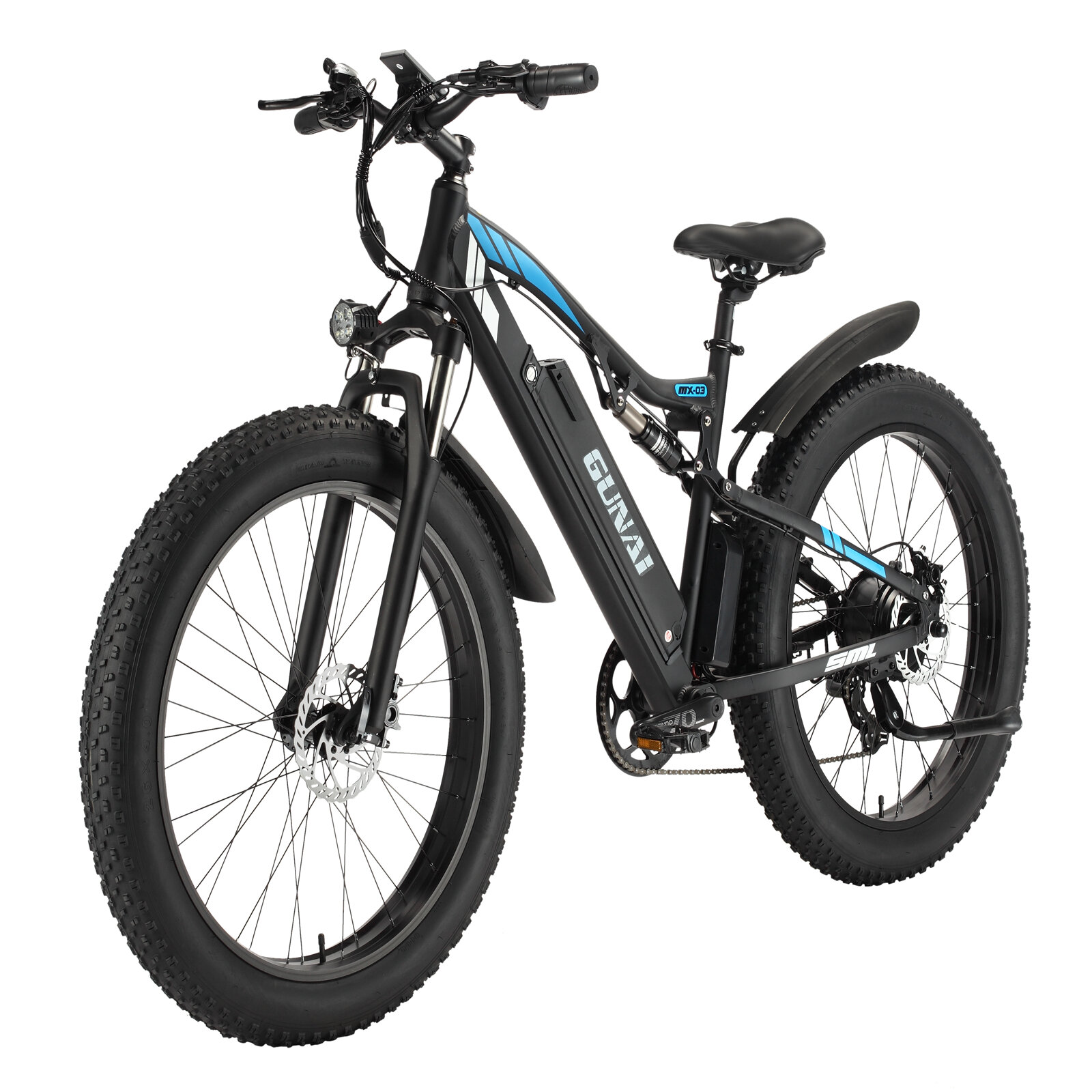 

[EU DIRECT] GUNAI MX03 1000W 48V 17AH 26inch Electric Bicycle 40-50KM Mileage Range 150KG Max Load Electric Bike