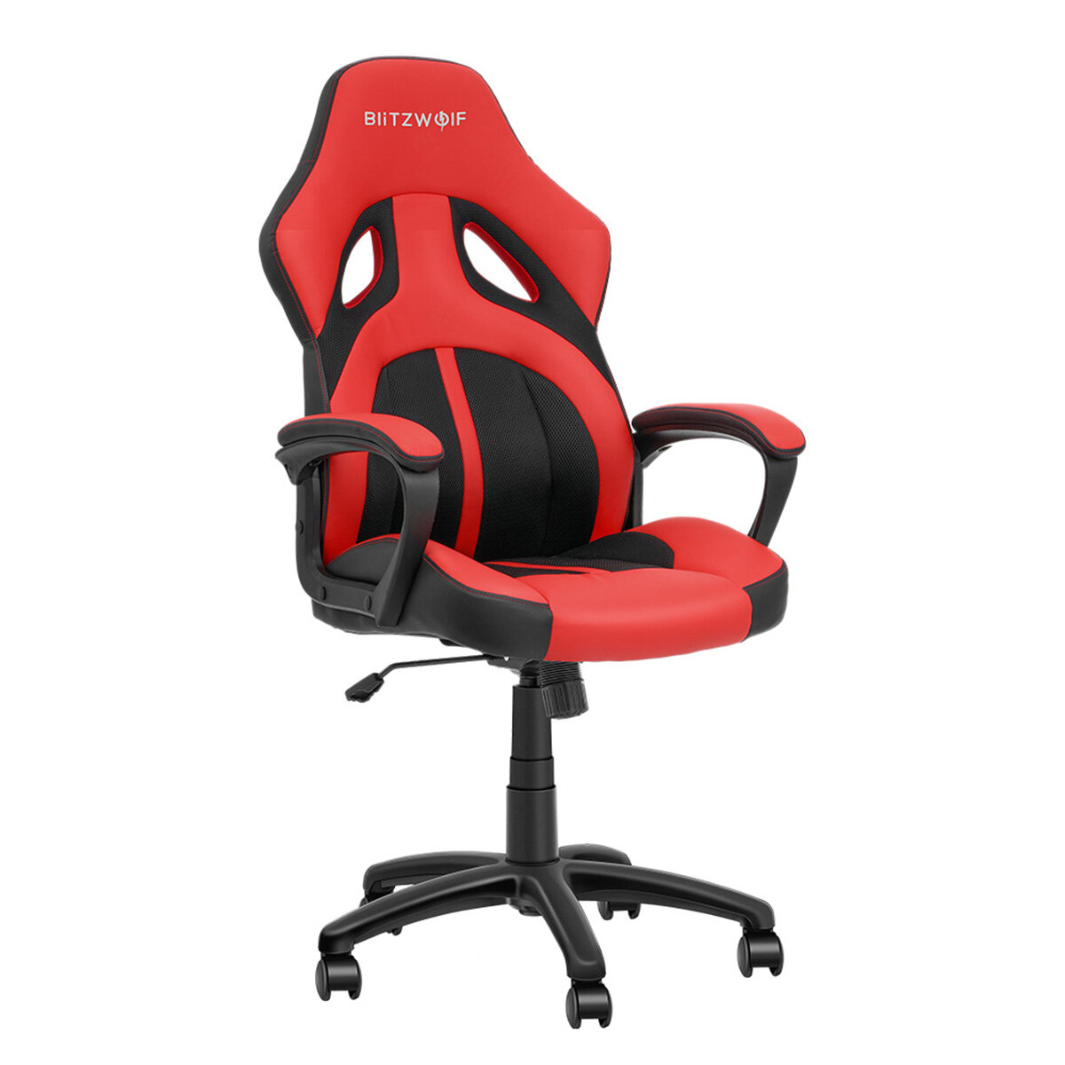 BlitzWolfÂ® BW-GC3 Racing Style Gaming Chair PU + Mesh Material Streamlined Design Adjustable Height Widened Seat Home Office