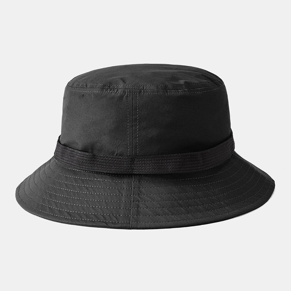 Collrown Bucket Hat Breathable Collapsible Basin Hat Automatic Buckle Fisherman's Hat