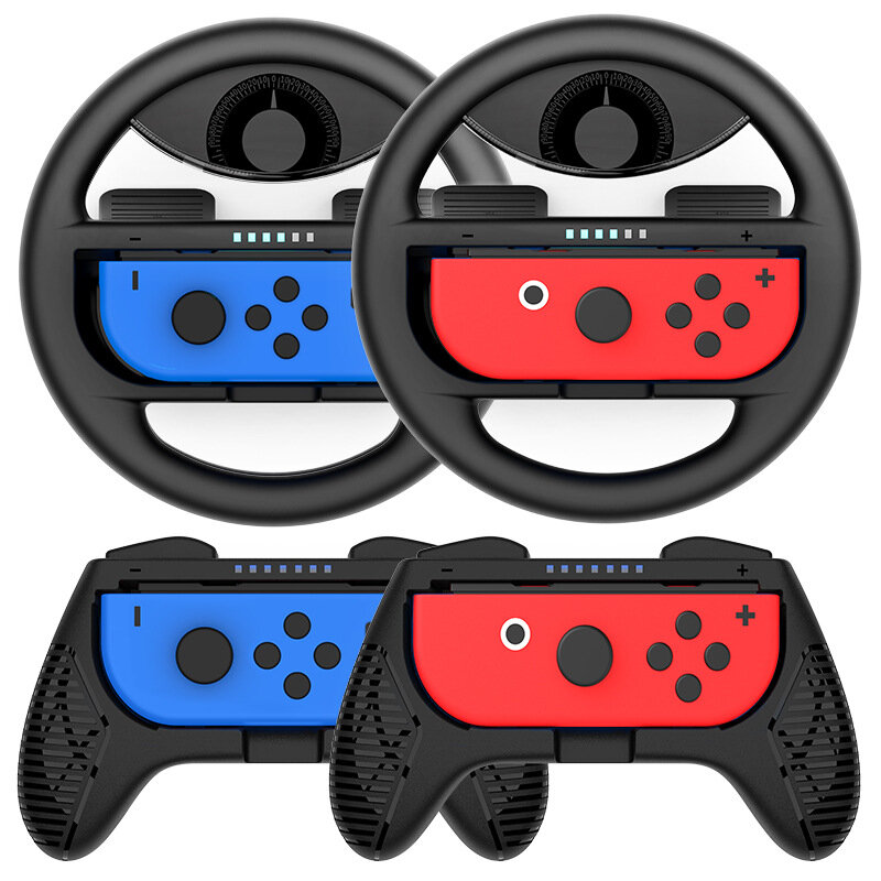 

Game Controller Steering Wheel for Nintendo Switch NS Joy-Con Left Right Small Gamepad Racing Game Steering Wheel