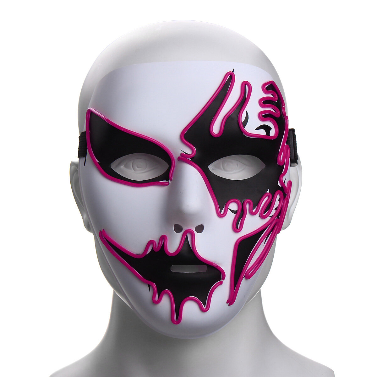Image of Halloween Maske LED Luminous Flashing Party Masken Leuchten Tanz Halloween Cosplay Requisiten