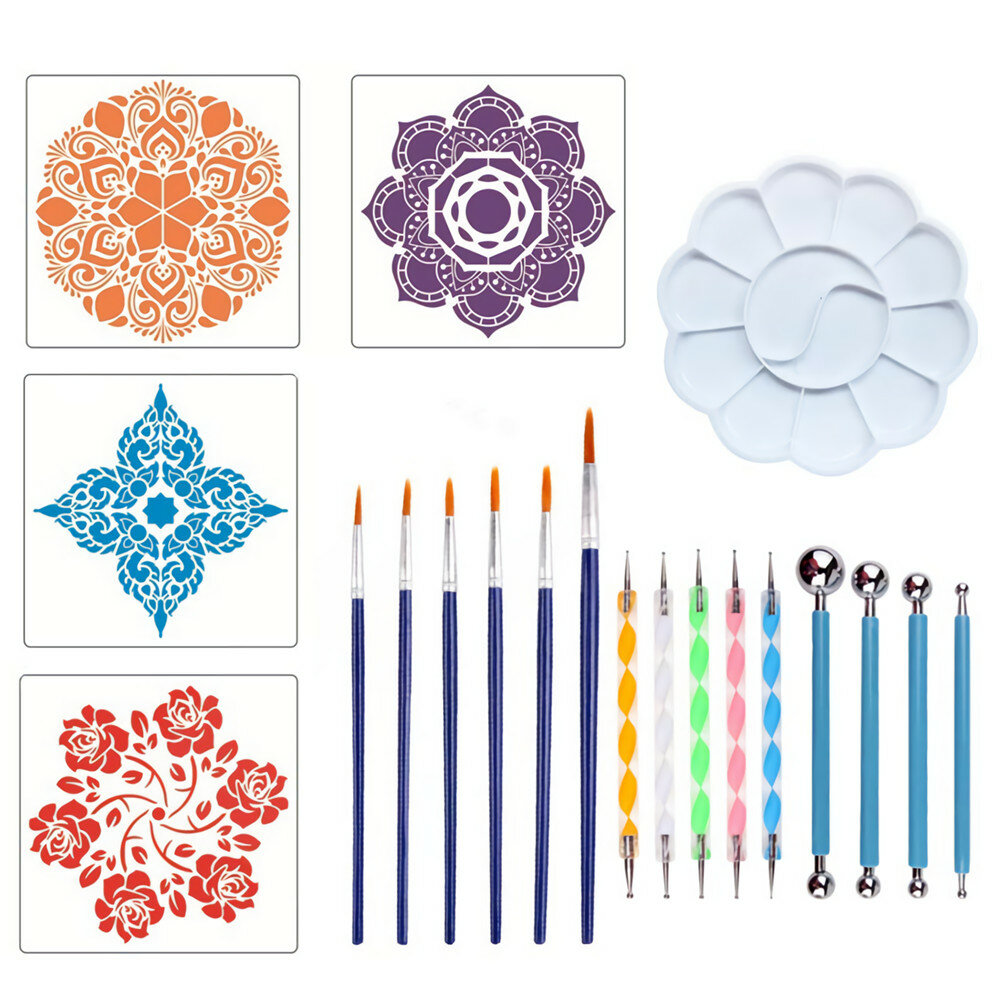

Datura Stippling Tool Pen Combination Set 20 Pieces DIY Painted Rock Painting Tools Stationery Art Supplies