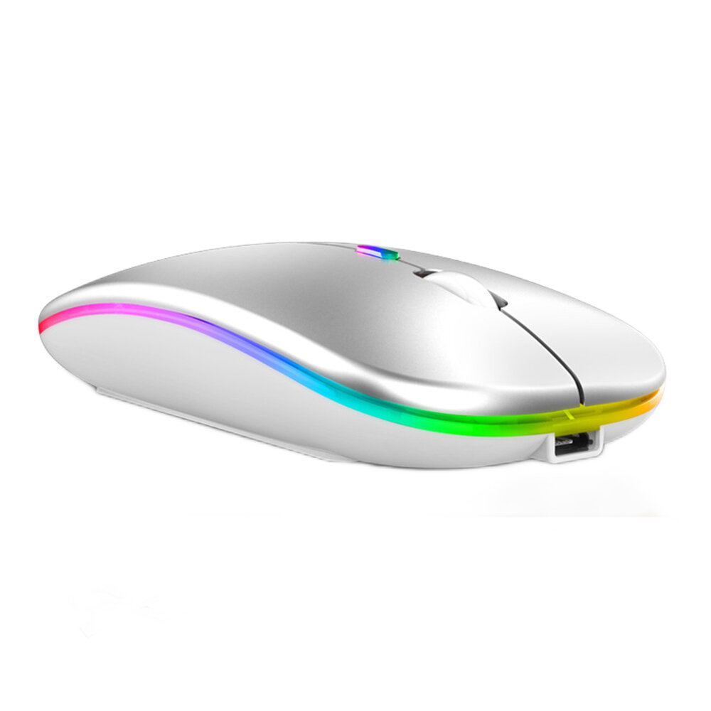 

Multi-Mode BT3.0/5.2 2.4G Wireless Mouse Adjustable 800-1600DPI Rechargeable LED Light Silent Mice for Laptop PC