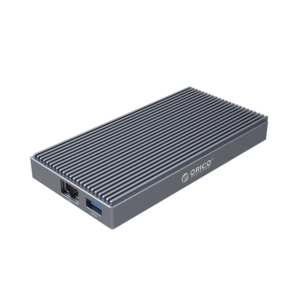 

ORICO 9-IN-1 Type-C Док-станция с корпусом M.2 NVMe SSD с USB3.1 / 100 Вт PD / 4K HDMI-совместимость / 3,5 мм аудио / 10