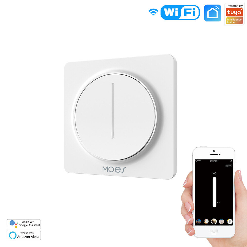 Tuya WiFi Smart Touch Light Dimmer Switch APP Remote Control Schedule Setting Hands-free Voice Control Work with Alexa G