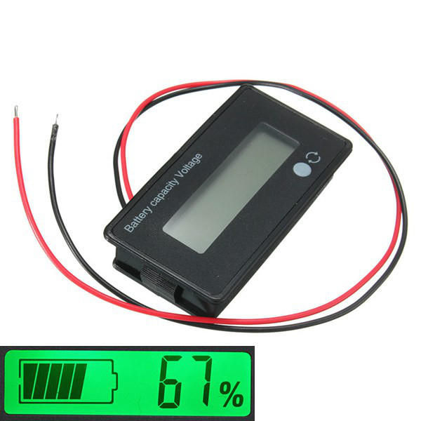 3 stks 12 V / 24 V / 36 V / 48 V 8-70 V LCD Zuur Lood Lithium Batterij Capaciteit Indicator Digitale