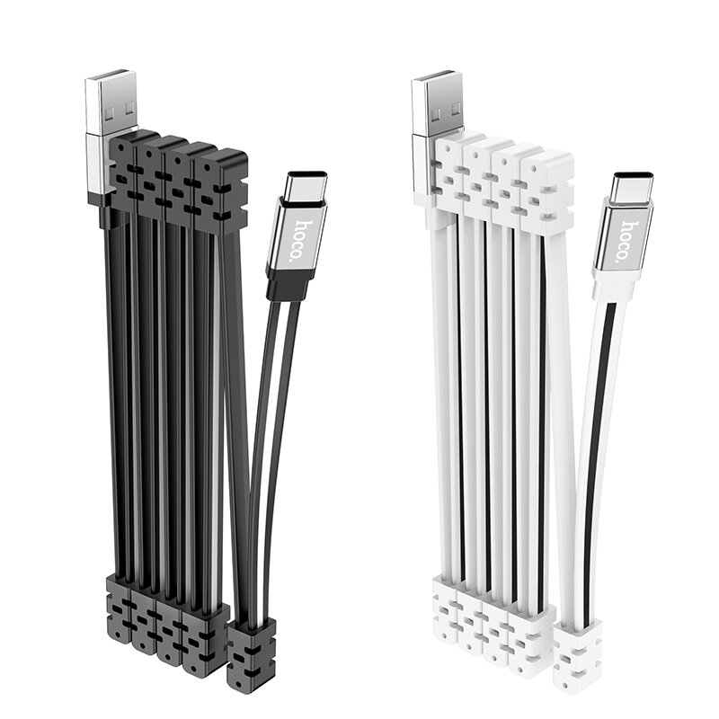 HOCO U103 Magnetische Absorptie USB naar USB-C/Apple Poort Kabel Snel opladen Datatransmissie Snoer 