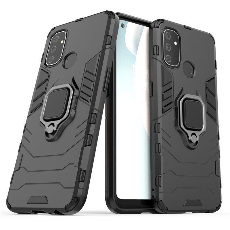 

Bakeey for OnePlus Nord N100 Case Armor Shockproof Magnetic with 360 Rotation Finger Ring Holder Stand PC Protective Cas