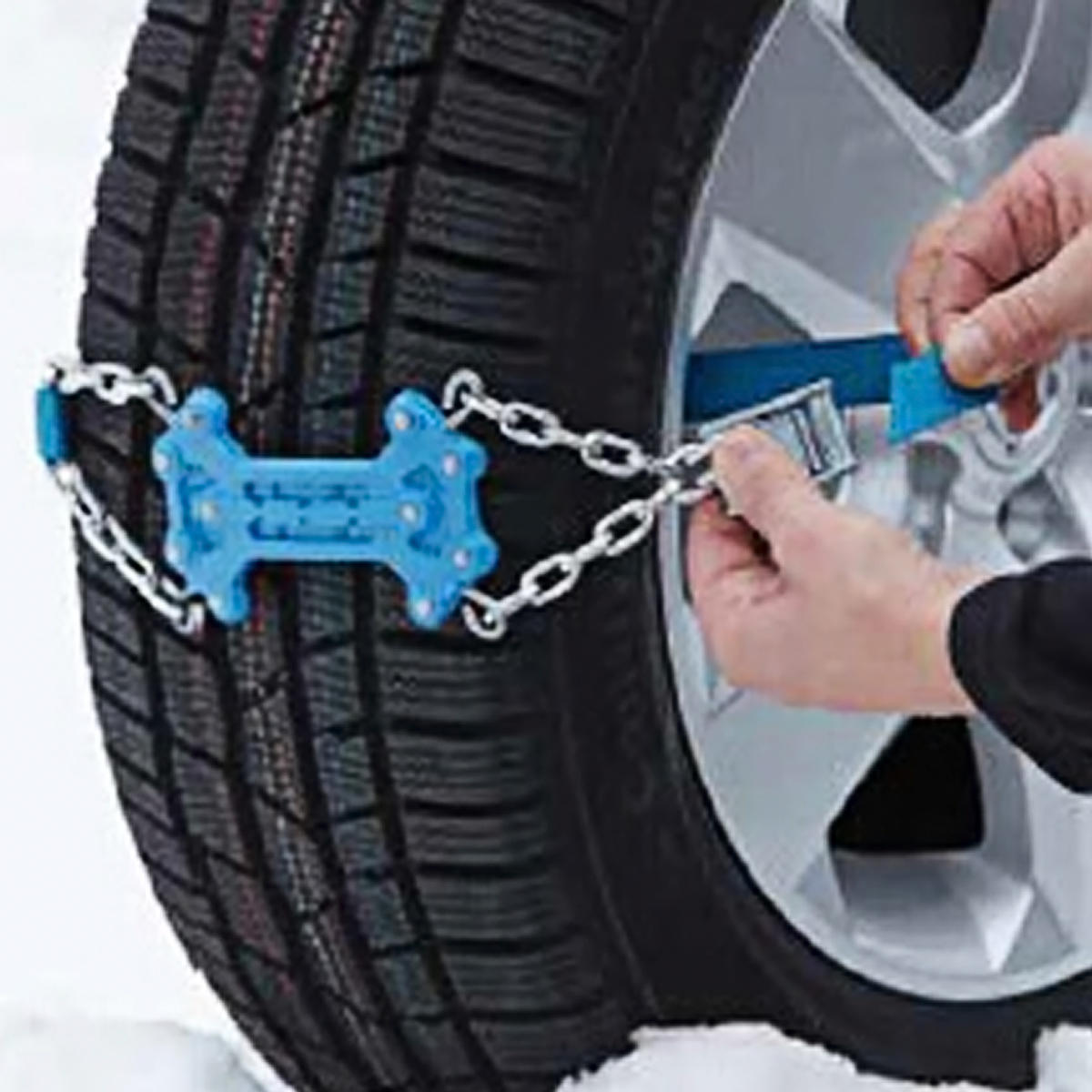 88cm Hard Plastic Metal Car Tire Anti-skid Chain Outdoor Hiking Camping Snowfield Emergency Snow Cha