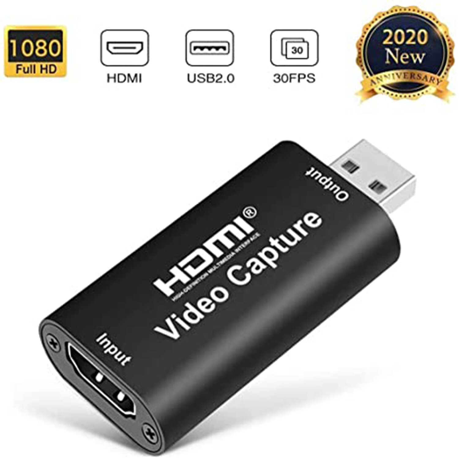 Bakeey 4K Video Capture Card USB2.0 HDMI Video Grabber Record Box for PS4 Game DVD Camcorder Camera Recording Live Strea