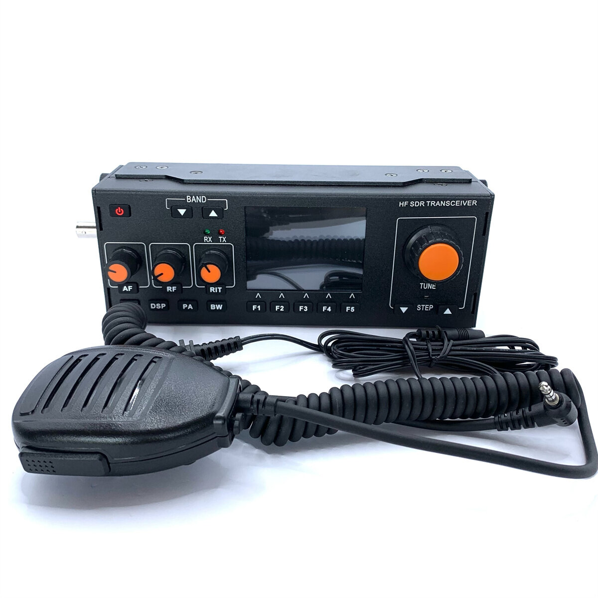 

RS-918 Plus HF SDR Transceiver MCHF-QRP Transceiver Amateur Shortwave Radio With Microphone Charger 3.4AH
