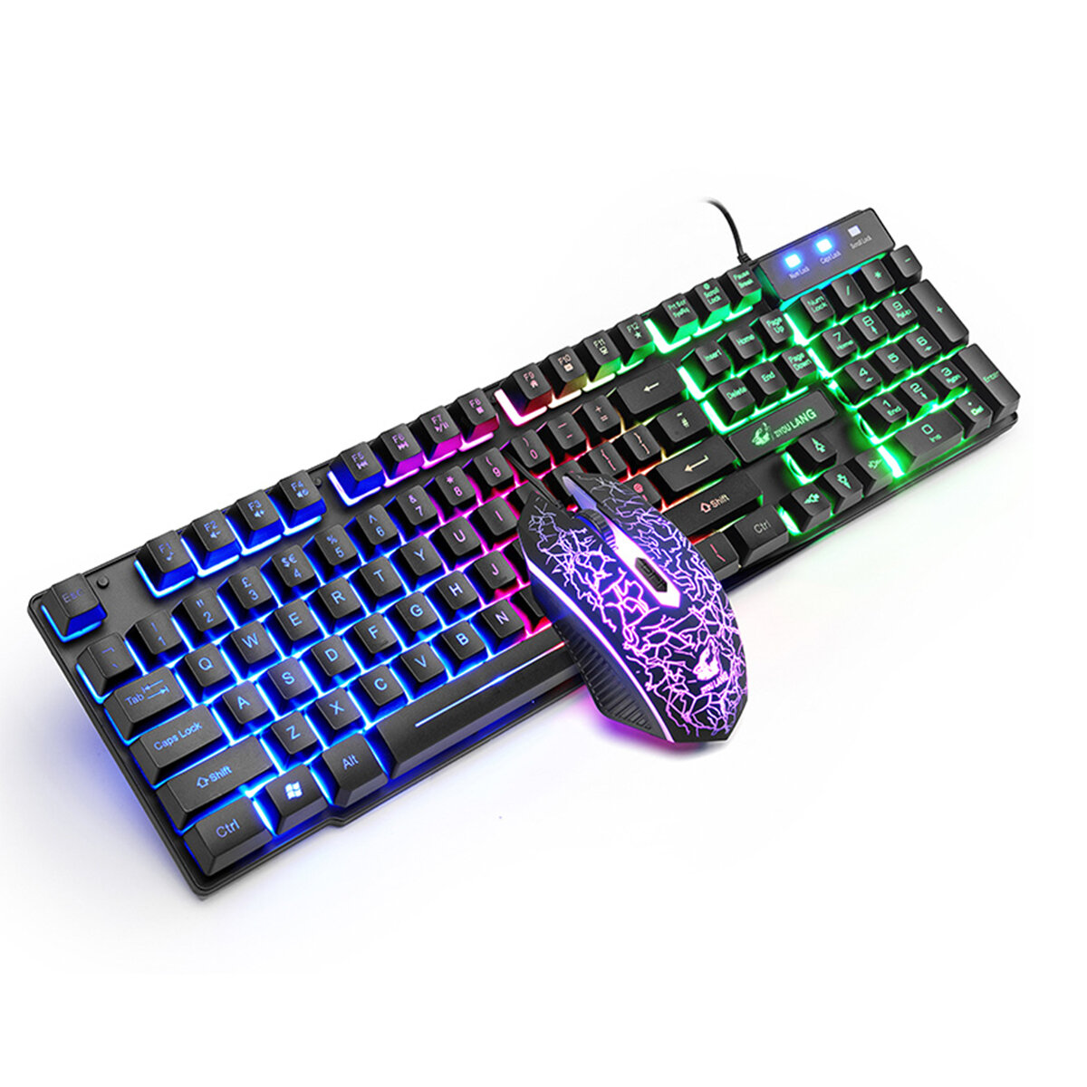 best price,ziyoulang,t11,wired,keyboard,mouse,set,eu,discount