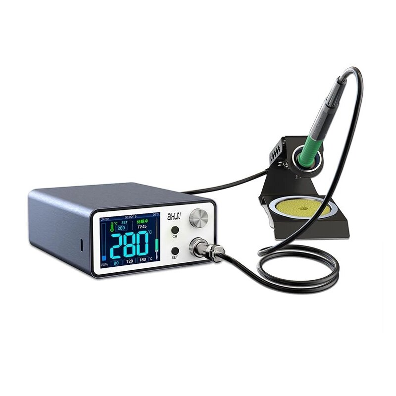

JC AIXUN T3A 200W Intelligent Soldering Station with Electric Soldering Iron T12/T245/936 Handle Welding Tips for SMD BG