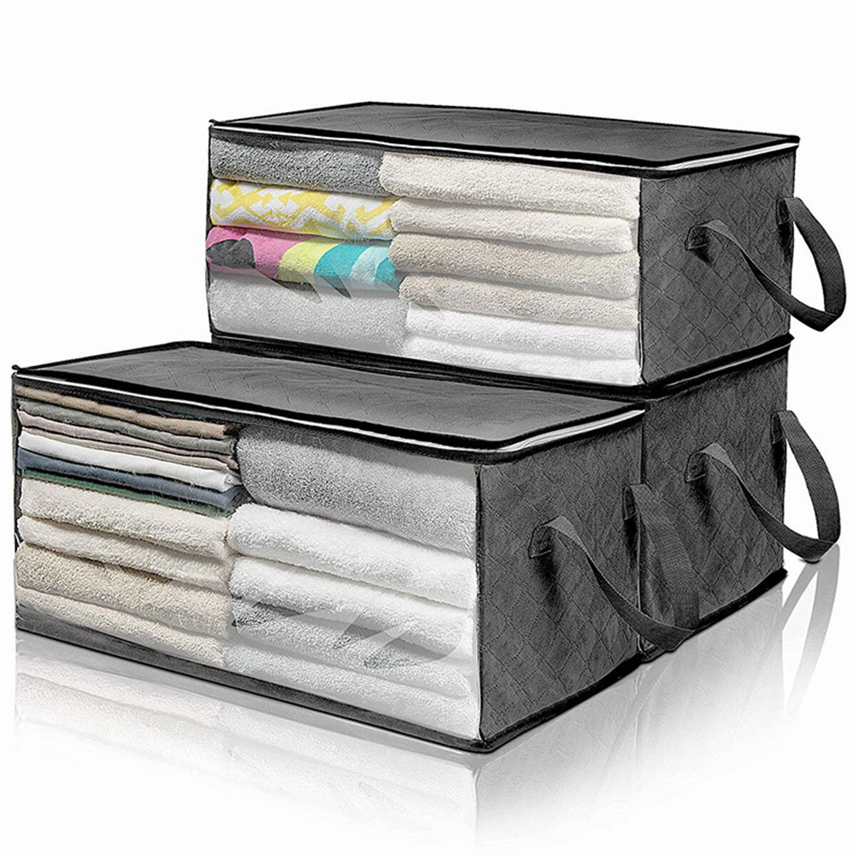 

Portable Easy to Carry Quilt Storage Bag Flat Foldable Space-saving Storage Bag