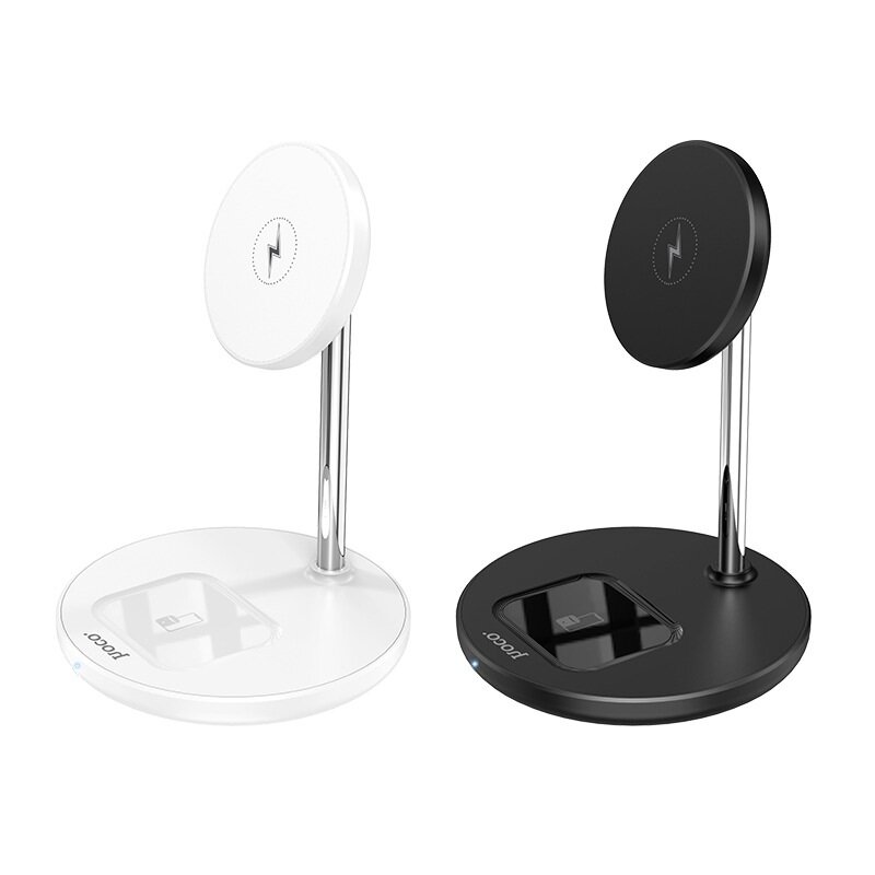 HOCO S23 2-In-1 15W 10W 7.5W 5W Magnetic Wireless Charger Holder Fast Wireless Charging Stand For Qi