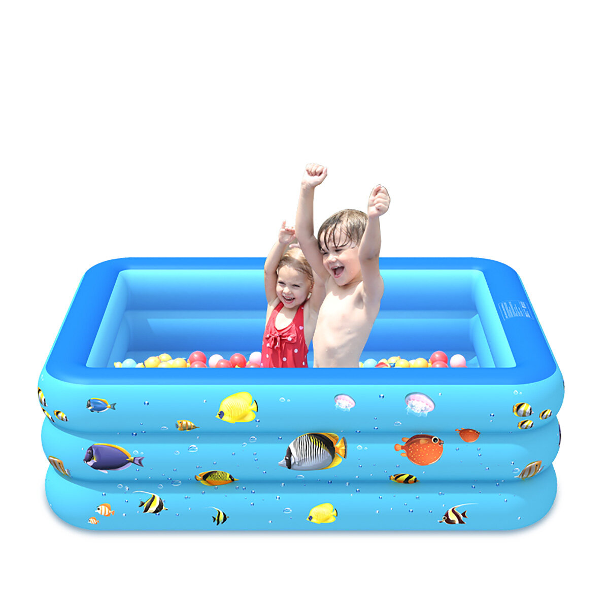 120/130/150/180/210cm Family Inflatable Swimming Pool PVC Kids Adult Water Play Bathtub