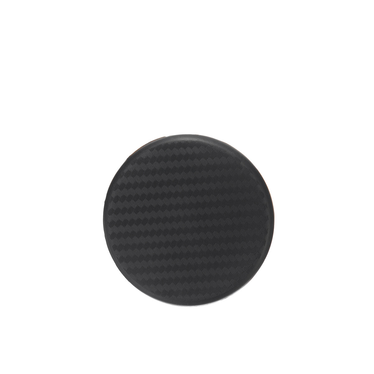 2Pcs Car Auto Water Cup Slot Non-Slip Carbon Fiber Look Mat Accessories Black