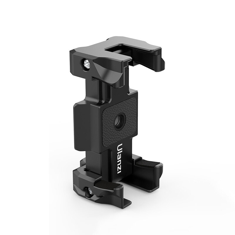 

Ulanzi ST-15 2 in 1 Arca Swiss Quick DSLR Release Plate Foldable Phone Clamp Holder with Cold Shoe 1/4 Screw Tripod Moun