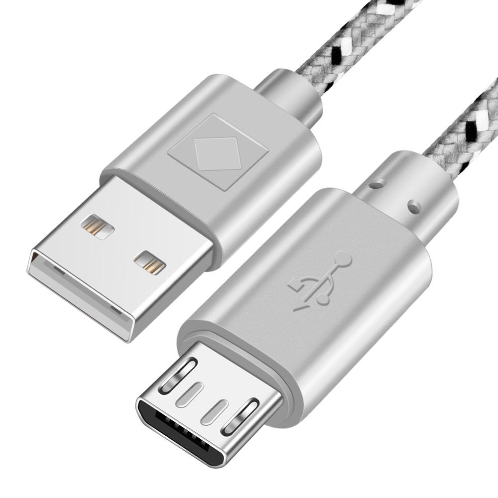Bakeey 2A Micro USB Nylon HUAWEI HONOR OPPOAndroidフォン用の編組高速充電データケーブル