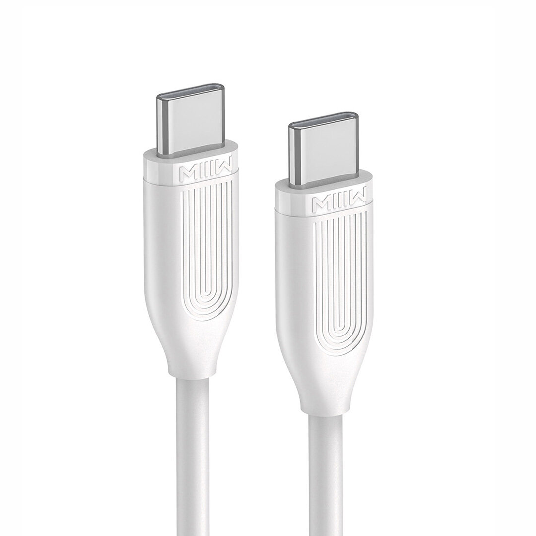 

MIIIW USB C To USB C Data Cable PD QC3.0 480Mbs Fast Charging Cord For Huawei P40 Mate 40 Pro OnePlus 8Pro 8T
