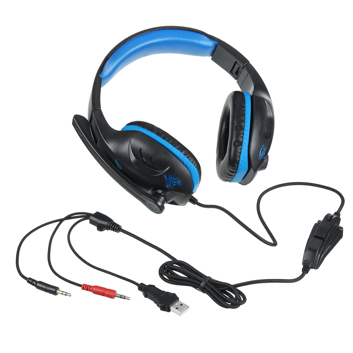 IN-968 3,5 mm gaming-headset Hoofdtelefoon LED Surround Sound MIC voor pc-laptop PS4 Xbox