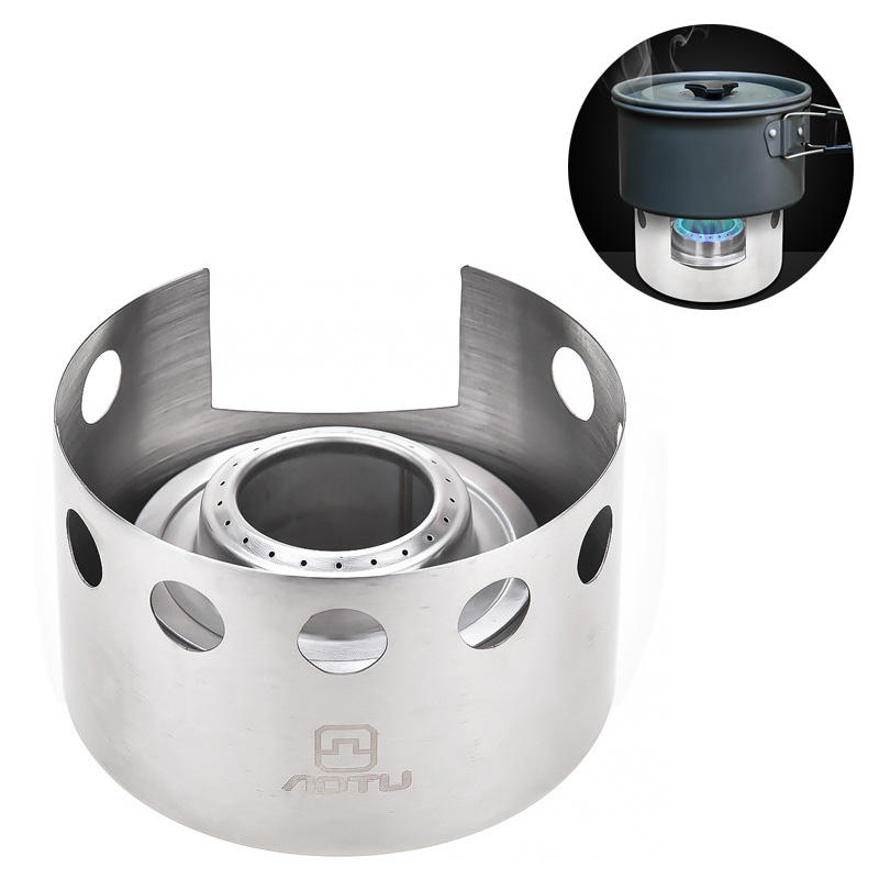 AOTU Mini Alcohol Stove Outdoor Camping Picnic Cooking Stove Ultra-light Portable Combustor Furnace