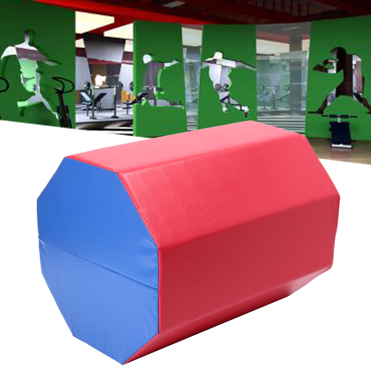 23.6×23.6×30.3インチのオクタゴナルジャンプボックススキップ体操スポーツトレーニングエクササイズパッドエアトラックマット