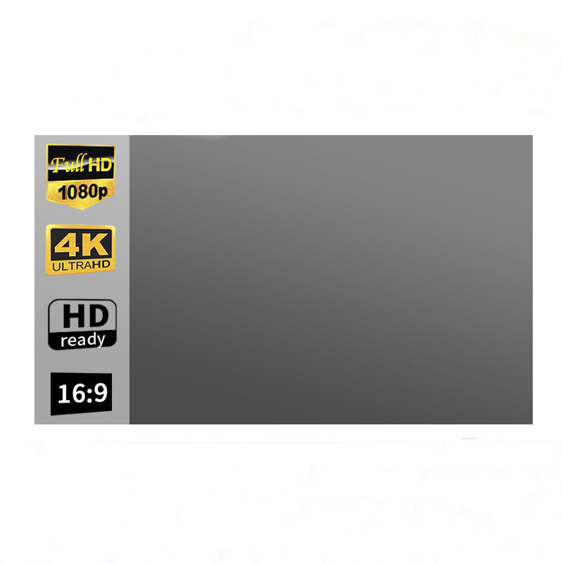 100/120-Zoll-Metall-Anti-Licht-Projektionswand Tragbar Faltbar 16: 9 Voll HD Heimkino im Freien