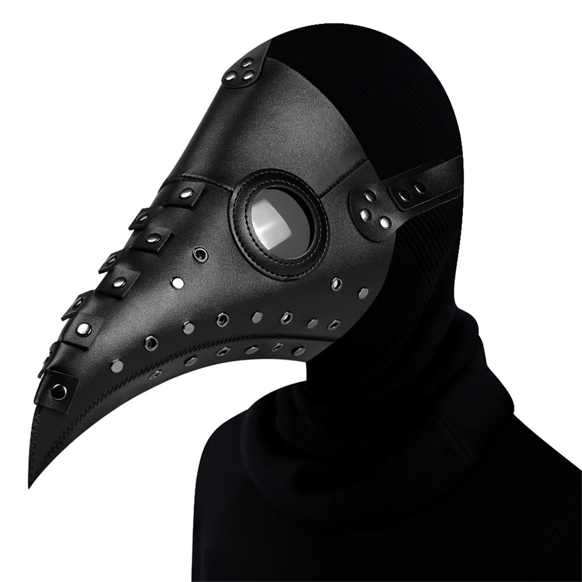 

Motorcycle Face Halloween Cosplay Mask Costume Props Steampunk Plague Doctor Long Beak