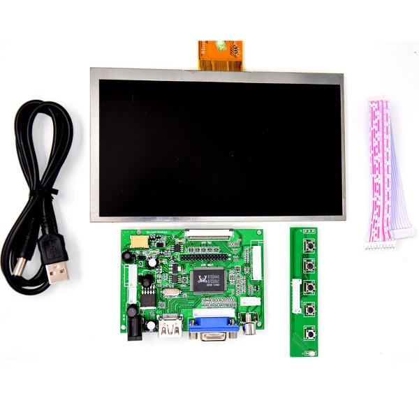 

Raspberry Pi 7 дюймов HD LCD Экран 1024 * 600 Дисплей Модуль Набор