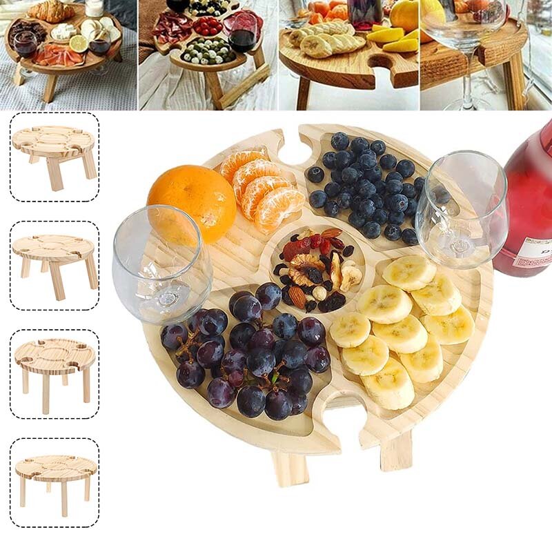 Outdoor?opvouwbare?picknicktafel?draagbare?houten?outdoor opvouwbare picknicktafel met houder 2 in 1