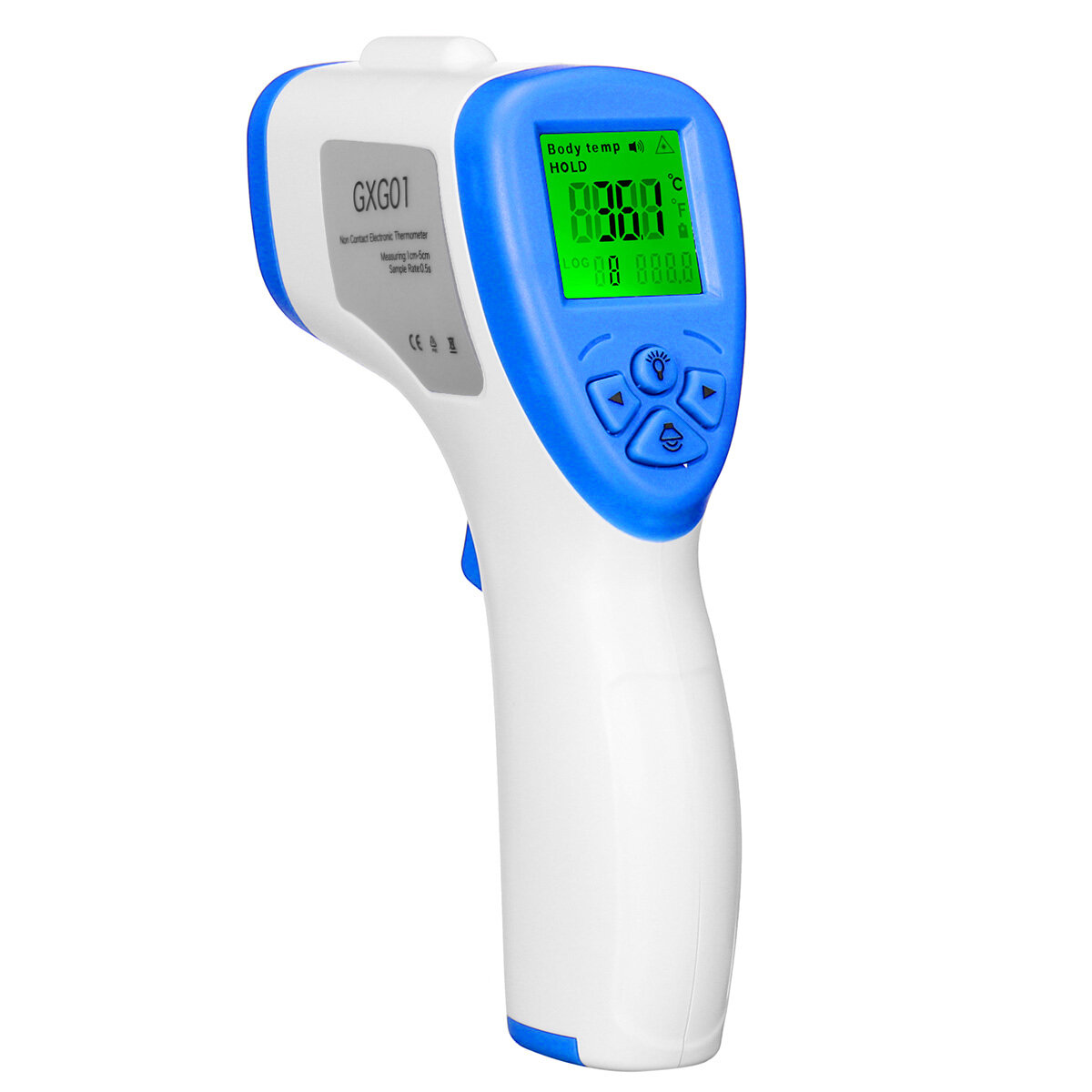 Contactloze digitale infraroodthermometer Voorhoofd Lichaamstemperatuur Meten LCD-weergave met koortsalarm
