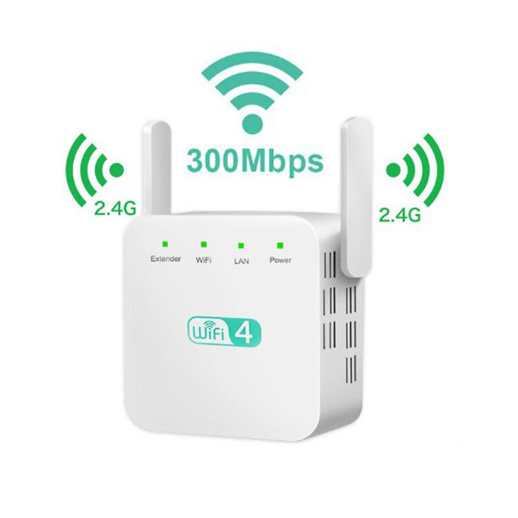 

Bakeey 300Mbps 2.4GHz WiFi Range Extender EU/US Wall Plug Repeater Wireless Signal Booster Dual Antenna with Ethernet Po