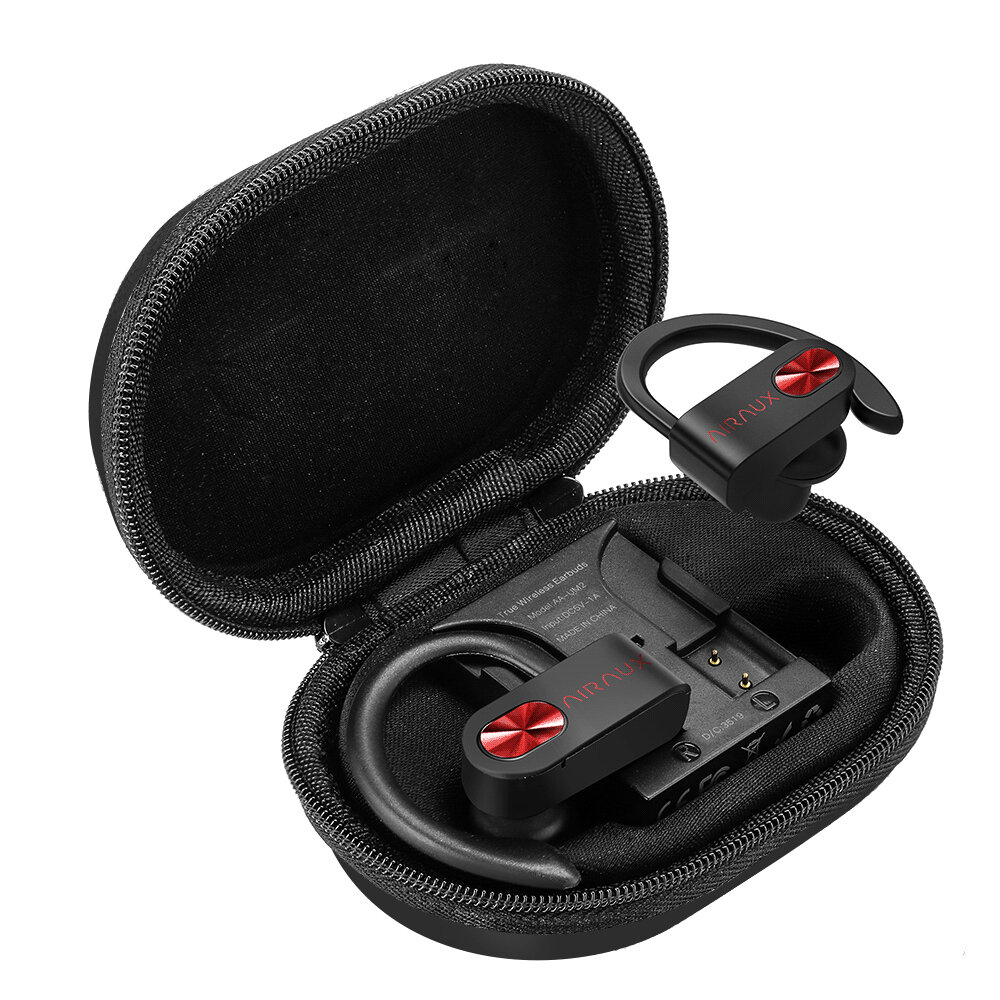 

BlitzWolf® AIRAUX AA-UM2 TWS bluetooth 5.0 Ear Hook Earphone Stereo HiFi Sport Earbuds with Braid Snow Cancas Charging C