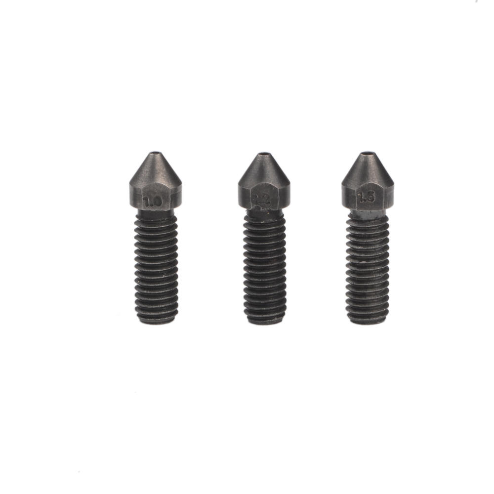 04mm08mm10mm Hardened Steel Volcano Nozzle for 175mm Filament 3D Printer Part