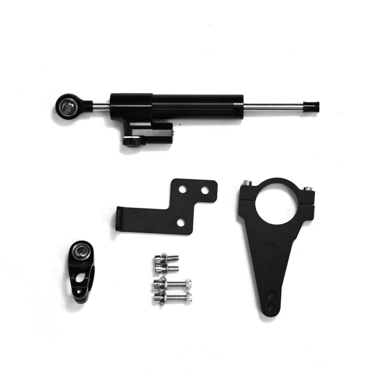 

LAOTIE Aluminum Alloy Steering Damper With Damper Bracket Install Auxiliary Bracket For Three-bar Frame Scooter Boyueda