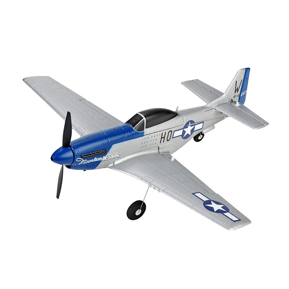 

TOP RC HOBBY Mini P51D 450mm Wingspan 2.4GHz 4CH EPP 6-Axis Gyro One-Key U-Turn Aerobatic Scaled Warbird RC Airplane RTF