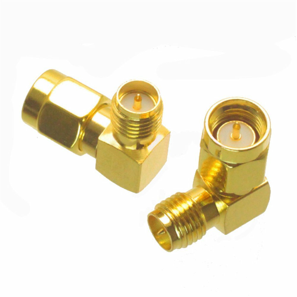 RP-SMA Male To SMA Male Right 90° Angle Adapter