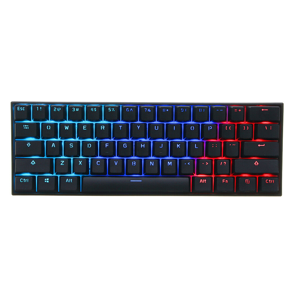 [Gateron Switch] Anne Pro 2 Mechanical Keyboard 61 Keys 60% NKRO bluetooth 4.0/5.0 Type-C RGB Gaming Keyboard