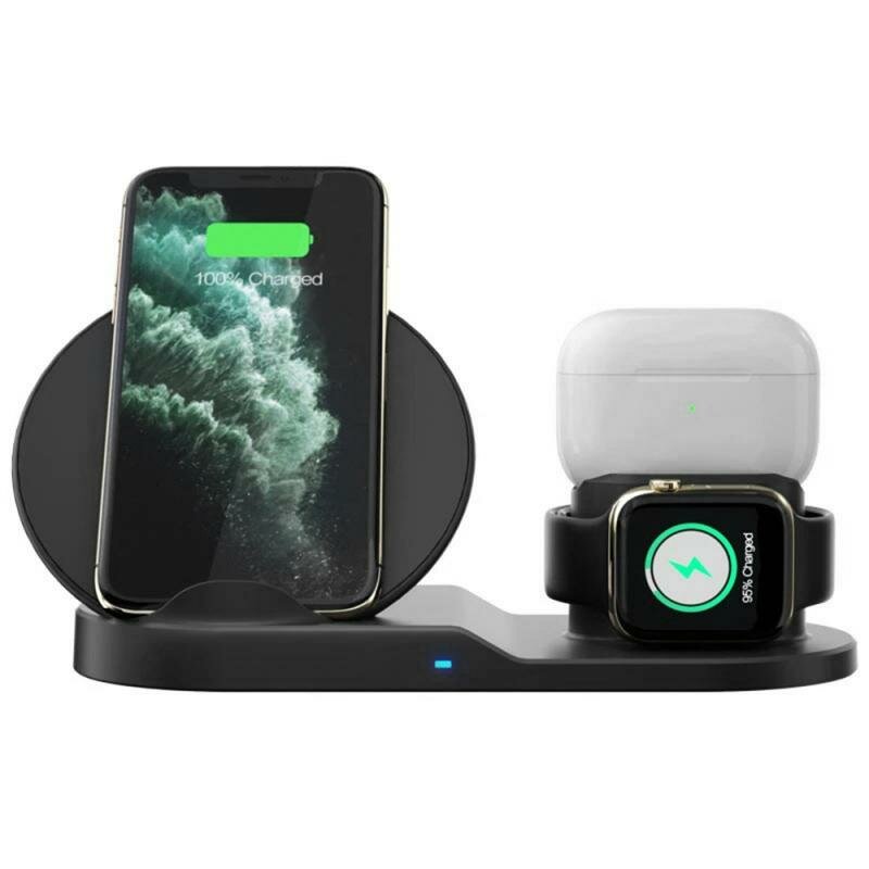

Bakeey 10W 3-in-1 Qi Wireless Charger Fast Charging Holder Stand For iPhone 12 12Pro Huawei P30 P40 Pro