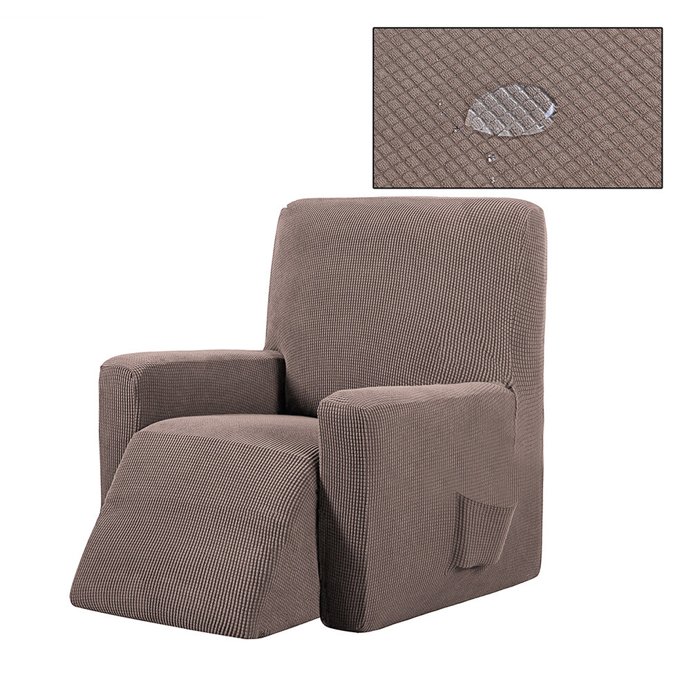 غطاء أريكة للتدليك غير قابل للإزالة قابل للإزالة من الصوف القابل للتمدد واقي كرسي هزاز نقي اللون غطاء مقعد مرن شامل كليً