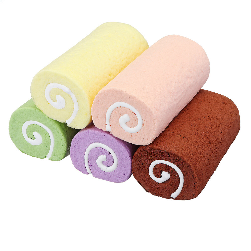 Cake Squishy Swiss Roll 10CM Wrist Pad Hand Pillow Rising Fun Toys Decoration Gifts