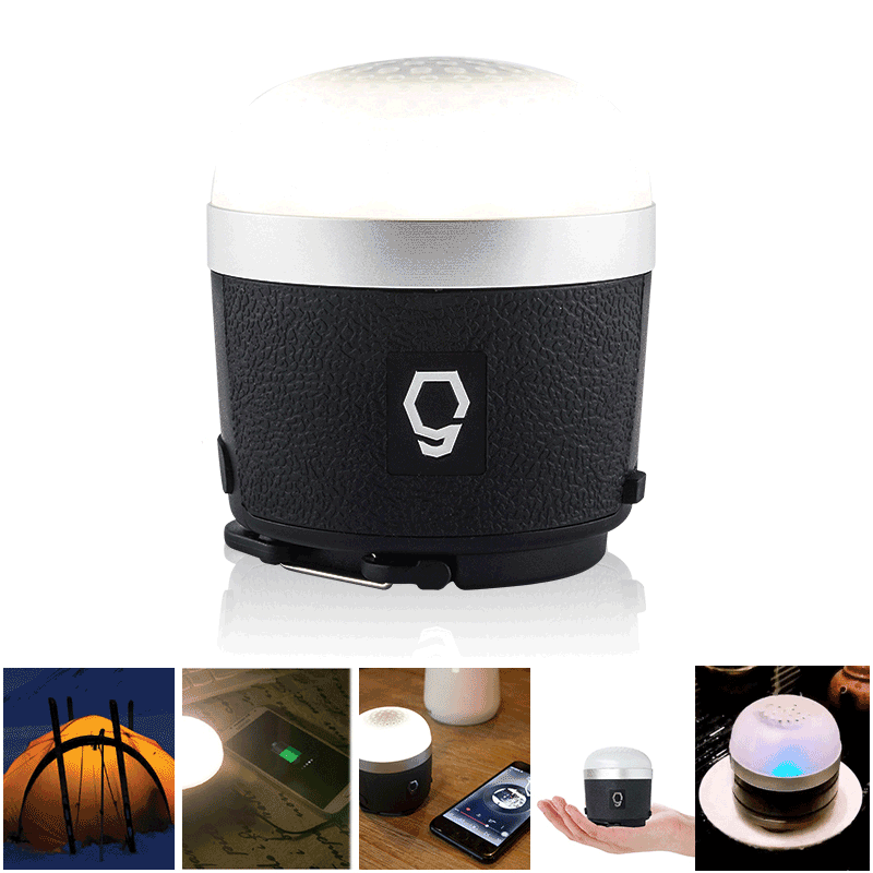 SUNREI CC Music S 3 En 1 USB Camping Lanterne Imperméable Tente D'urgence Lumière Bluetooth Haut-Parleur Lampe