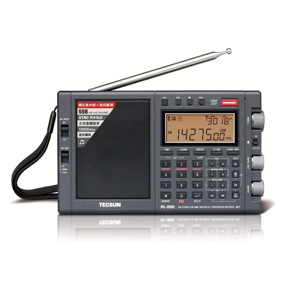 

TECSUN PL-990 FM LW МВт SW SSB Радио DSP Цифровой стерео компьютерный динамик Misic Player